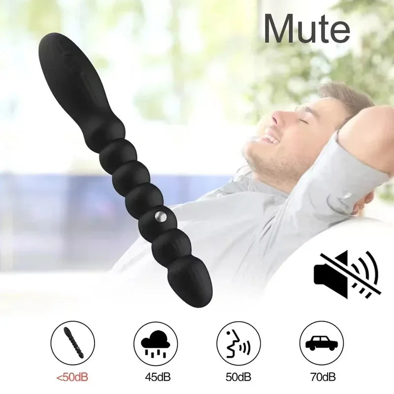 Electric Shock Anal Vibrator Pulse Sex Toy Anal Beads Vibrators Gay Prostate Massage Silicone Butt Plugs For Couple - buysextoyth