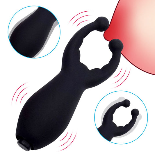 Erotic G-Spot Clitoris Stimulator Vibrators Dildo Nipple Clamp Penis Vibrating Ring Adult Products Sex Toys for Women Men Couple - buysextoyth