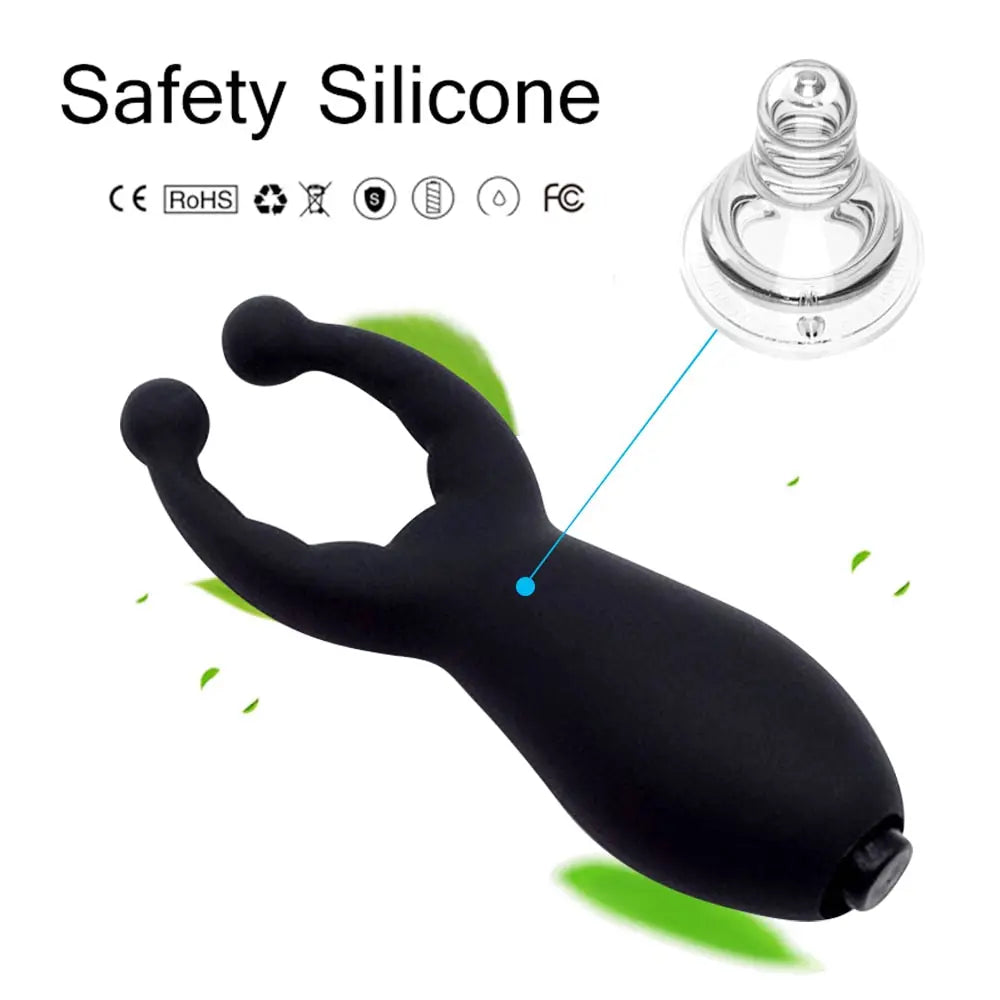 Erotic G-Spot Clitoris Stimulator Vibrators Dildo Nipple Clamp Penis Vibrating Ring Adult Products Sex Toys for Women Men Couple - buysextoyth