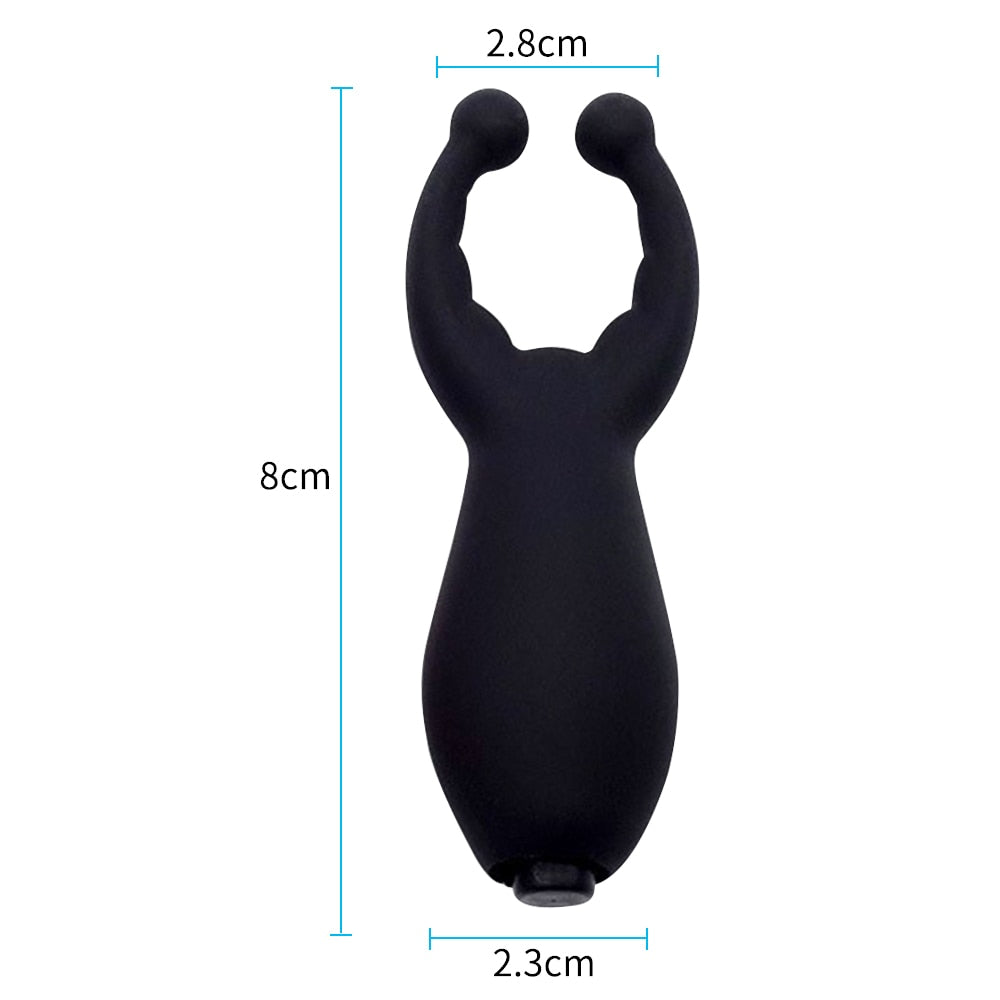 Erotic G-Spot Clitoris Stimulator Vibrators Dildo Nipple Clamp Penis Vibrating Ring Adult Products Sex Toys for Women Men Couple - buysextoyth