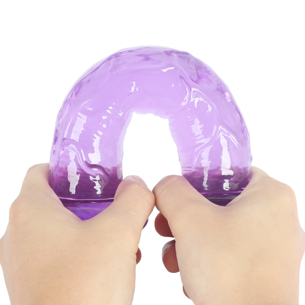 Erotic Soft Jelly Dildo Anal Butt Plug Realistic Penis Strong Suction Cup Dick Toy for Adult G-spot Orgasm Sex Toys for Woman - buysextoyth