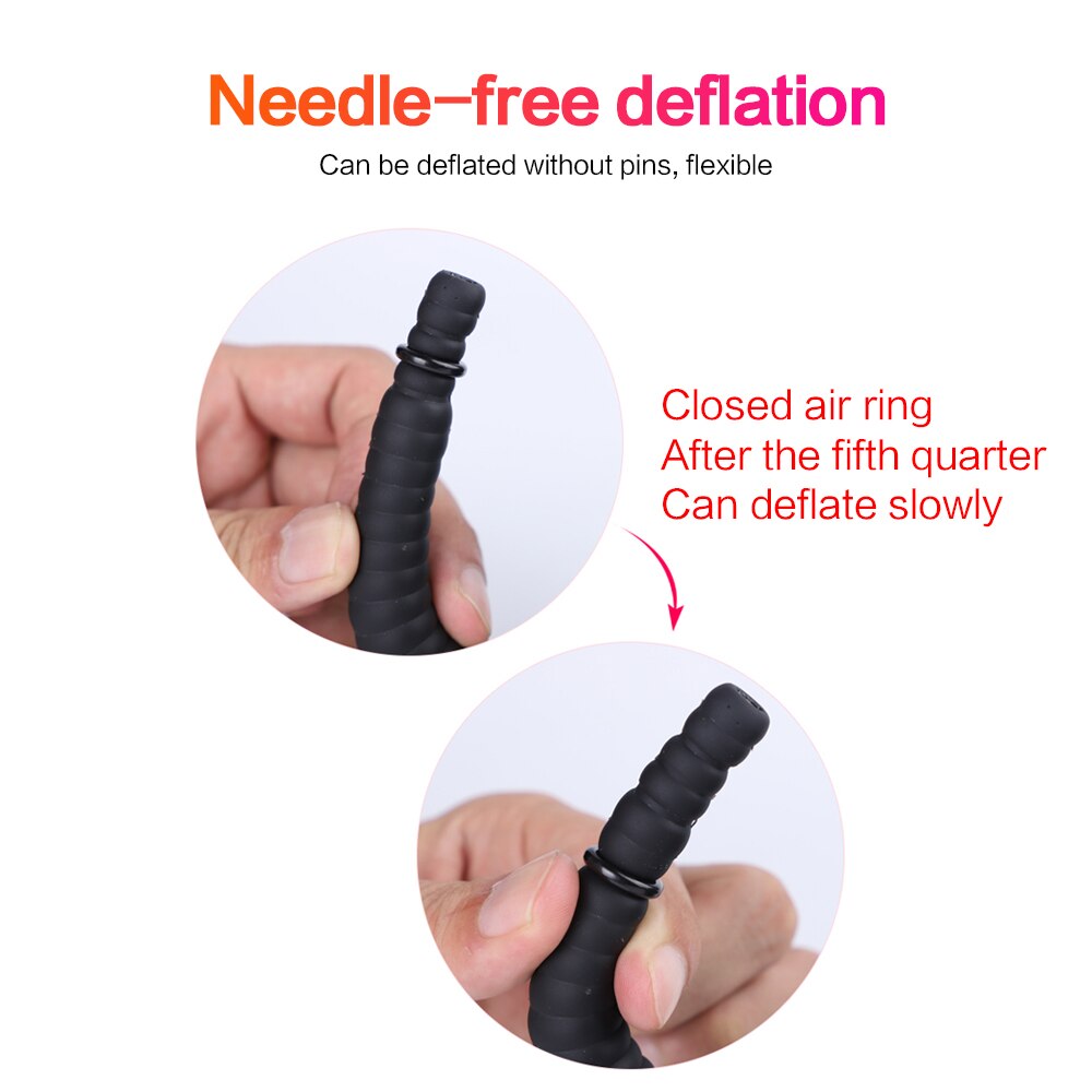 Erotic Toy Anus Expander Inflatable Butt Plug Anal Beads with Rings Man Prostate Massager Male Deep Anus Expandable Plug Sex Toy - buysextoyth