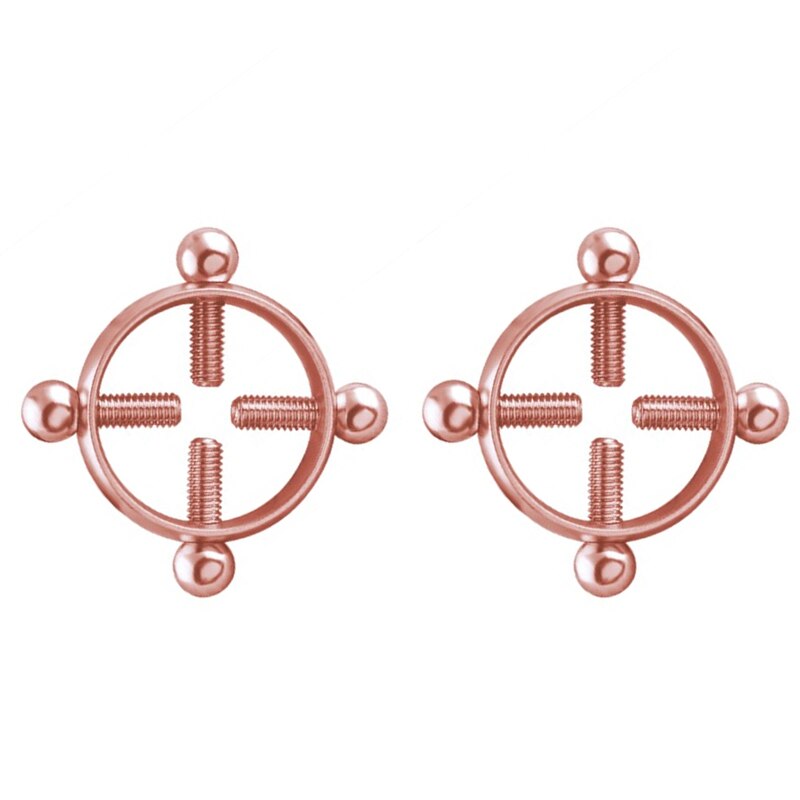 Eroticos Adult Games for Women Stainless Steel Round Non Piercing Nipple Clamps Sex Toys for Couples BDSM Bondage Slave Sex Shop - buysextoyth