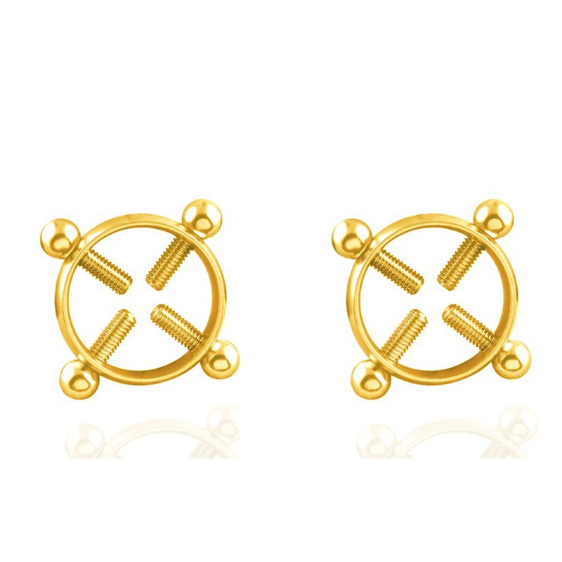Eroticos Adult Games for Women Stainless Steel Round Non Piercing Nipple Clamps Sex Toys for Couples BDSM Bondage Slave Sex Shop - buysextoyth