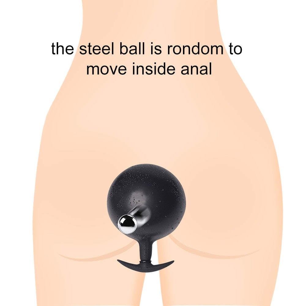 Expandable Prostate Massager Butt Plug Adult Sex Toys Inflatable Silicon Huge Big Anal Plug Anal Dildo Pump Anal Dilator - buysextoyth