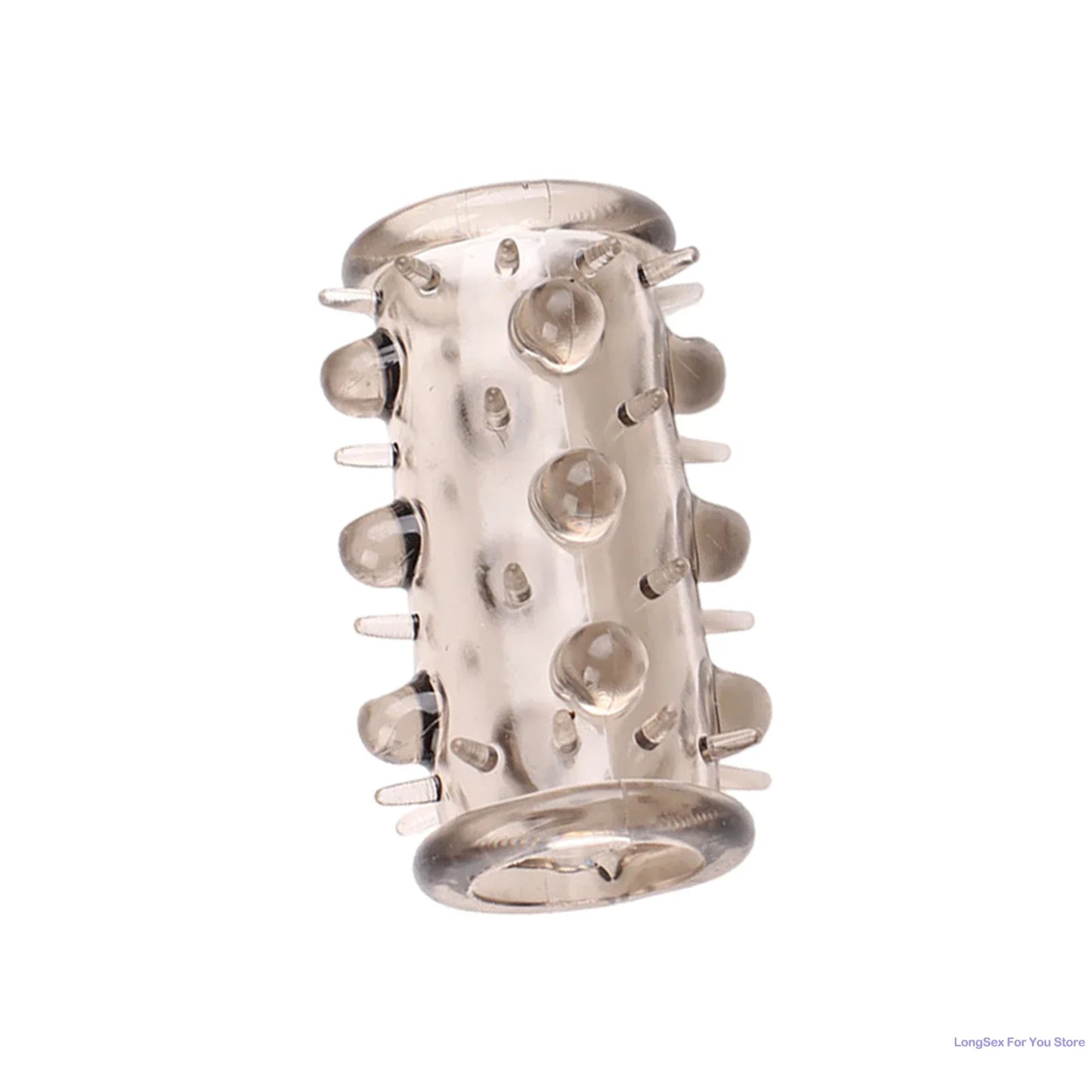 Extension Penis Sleeve Cock Rings For Men Enlarger Glans Particles Condom Lasting Delayed Sex Toys Adult Sexual Dotted Sex Goods - buysextoyth