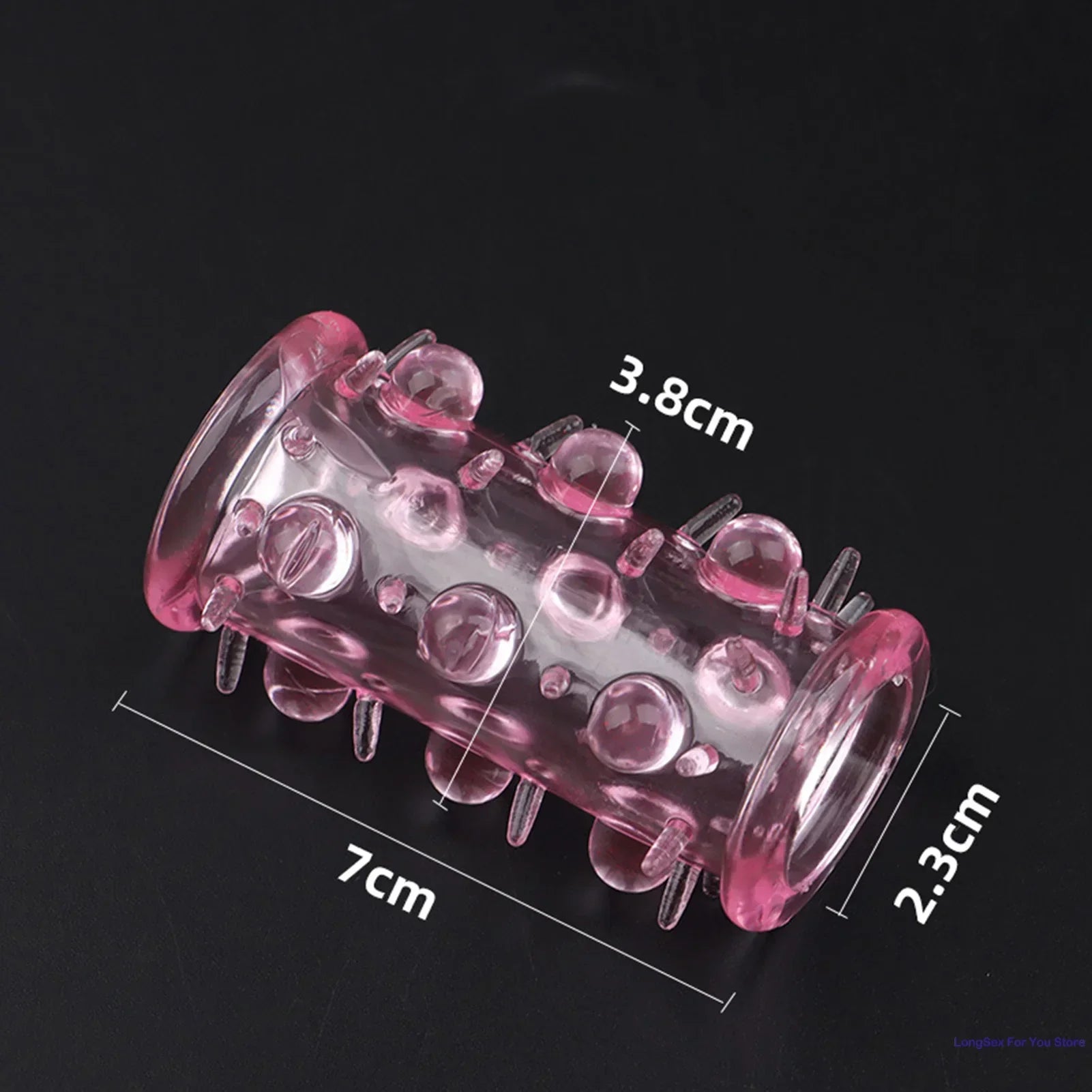 Extension Penis Sleeve Cock Rings For Men Enlarger Glans Particles Condom Lasting Delayed Sex Toys Adult Sexual Dotted Sex Goods - buysextoyth