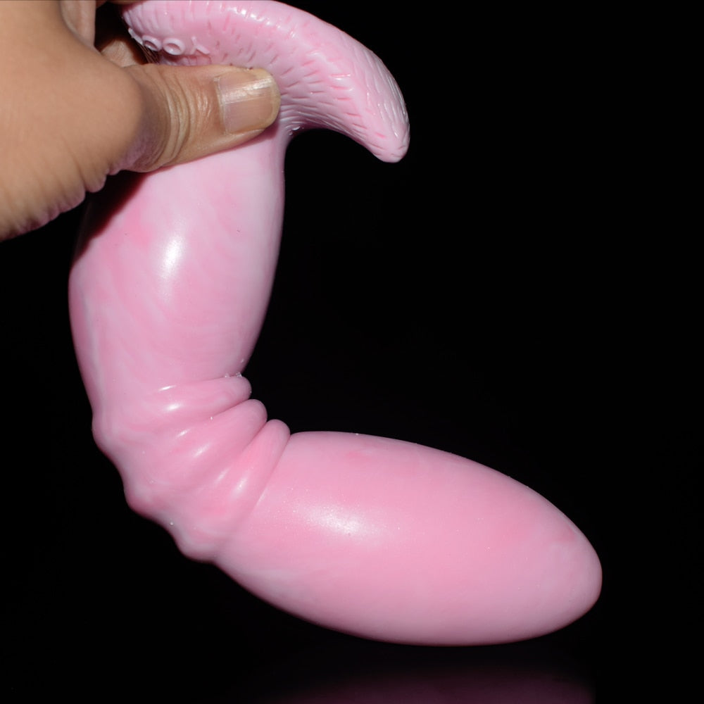 FAAK Large Pink Butt Plug with Sucker Silicone Bullet Anal Sex Toys for Woman Man Anus Massage Beads Dildos Vagina Stimulate - buysextoyth