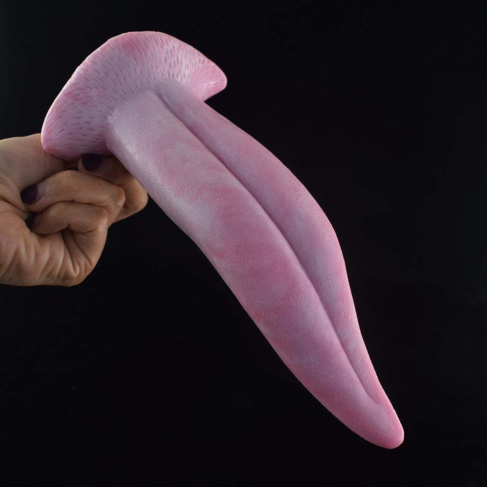 FAAK New Anal Sex Toys Dragon Tongue Tease Flirt Foreplay Clitoris Vagina Stimulate Silicone Sucker Dildo for Women Sex Shop - buysextoyth