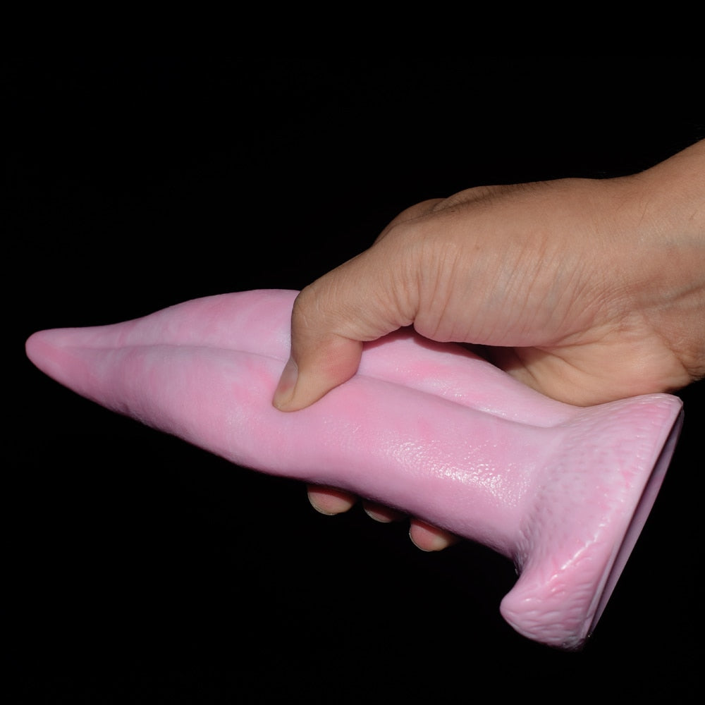 FAAK New Anal Sex Toys Dragon Tongue Tease Flirt Foreplay Clitoris Vagina Stimulate Silicone Sucker Dildo for Women Sex Shop - buysextoyth