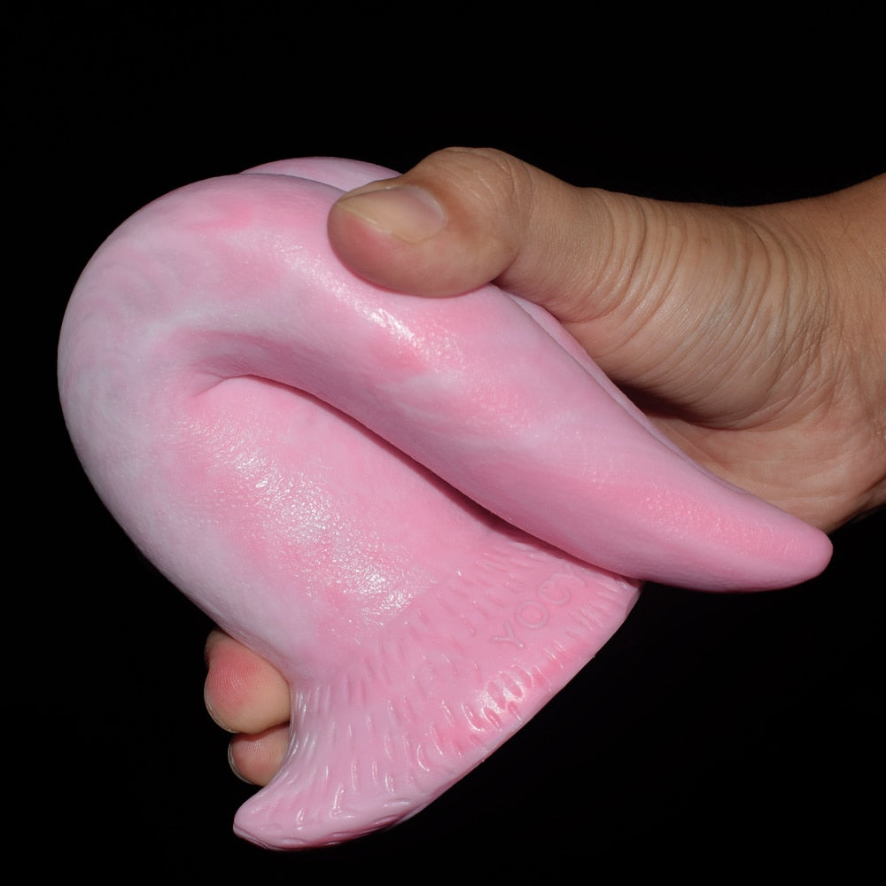 FAAK New Anal Sex Toys Dragon Tongue Tease Flirt Foreplay Clitoris Vagina Stimulate Silicone Sucker Dildo for Women Sex Shop - buysextoyth