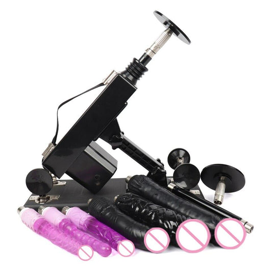 Sex Machine With 3XLR Suction Cup For Women Automatic Vibrator Adult Sex Toys Pumping Gun Love Machine Male Masturbator - buysextoyth