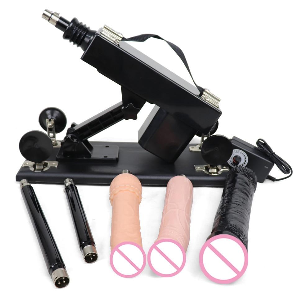 Sex Machine With 3XLR Suction Cup For Women Automatic Vibrator Adult Sex Toys Pumping Gun Love Machine Male Masturbator - buysextoyth
