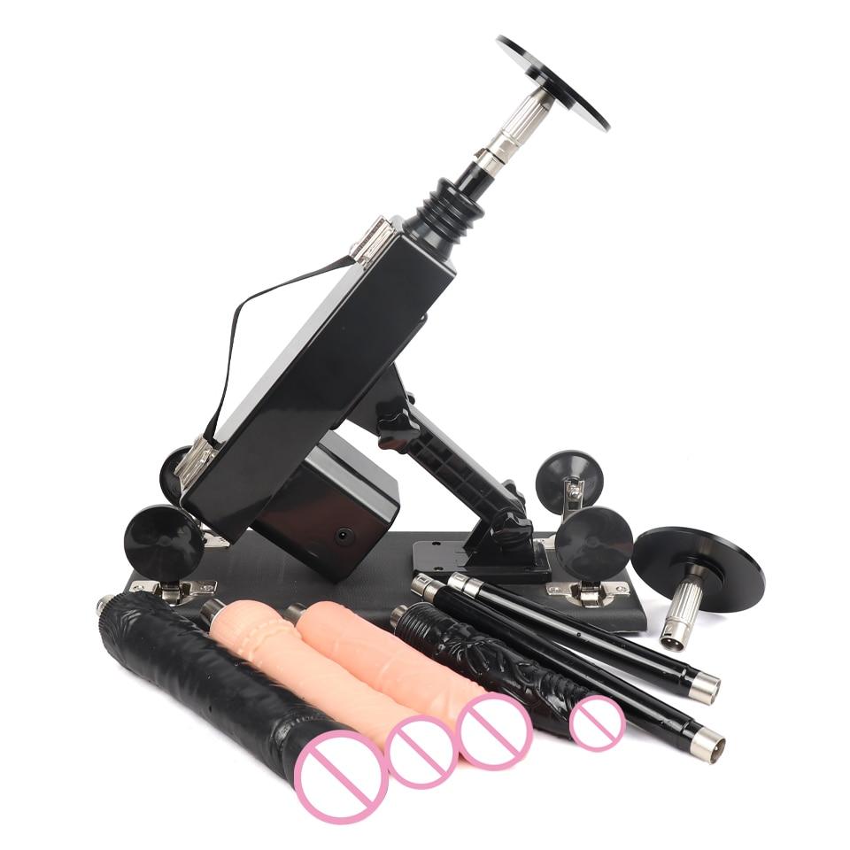 Sex Machine With 3XLR Suction Cup For Women Automatic Vibrator Adult Sex Toys Pumping Gun Love Machine Male Masturbator - buysextoyth