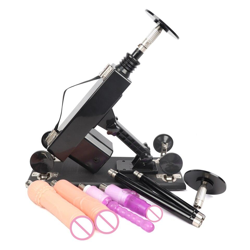 Sex Machine With 3XLR Suction Cup For Women Automatic Vibrator Adult Sex Toys Pumping Gun Love Machine Male Masturbator - buysextoyth
