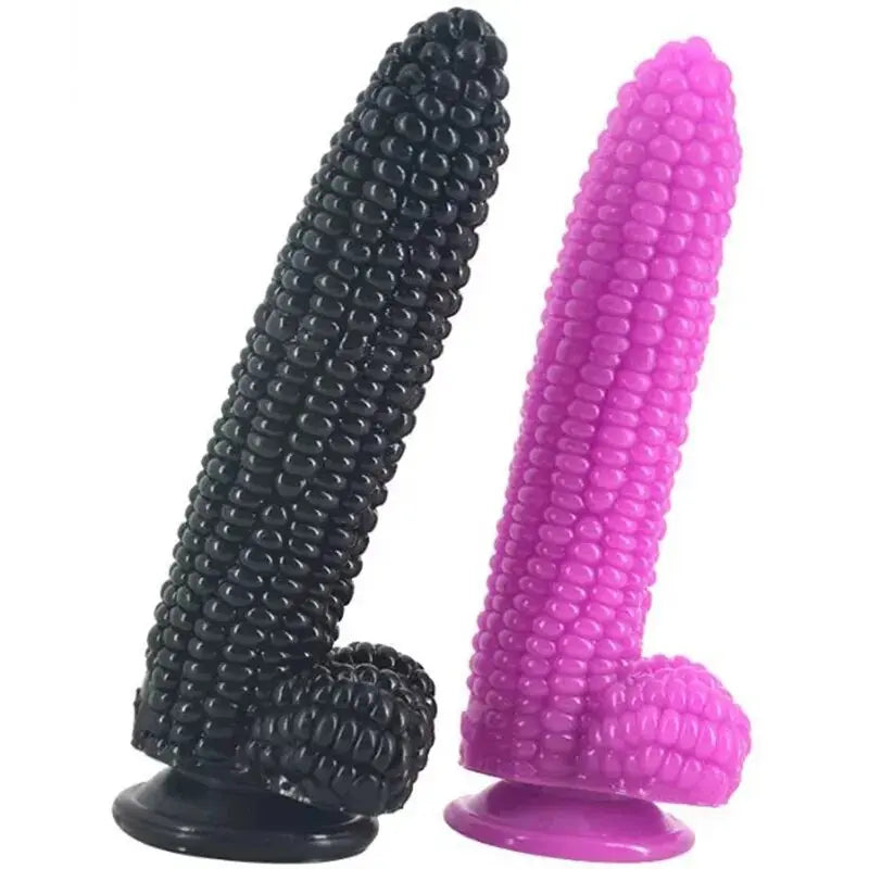 Corn Anal Plug With Suction Cup Vegetables Dildo Sex Toys For Women Vagina G-Spot Massage Masturbator Adult Game Goods - buysextoyth