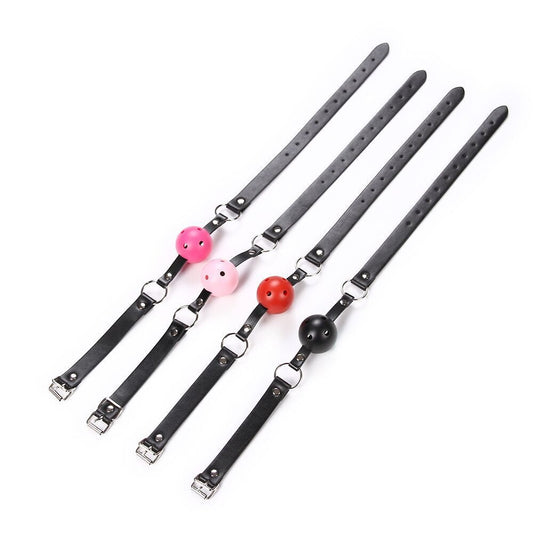 Factory Direct Sale BDSM Bondage Fetish Mouth Restraints Sex Products Sex Toy Set Silicone Ball Gag - buysextoyth