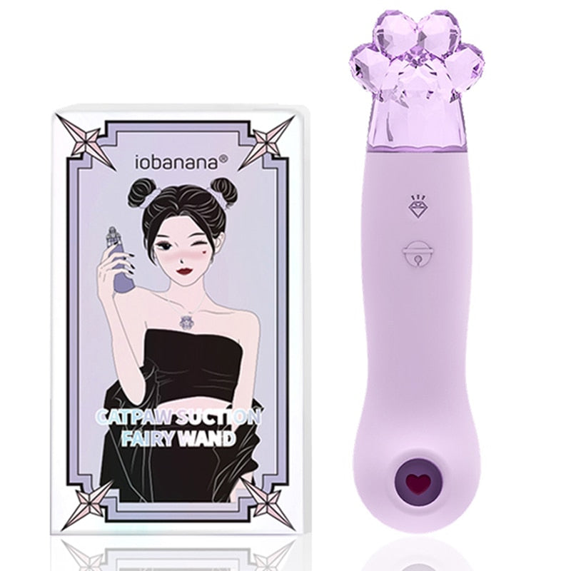 Fairy Clitoris Sucker ประดิษฐ์คริสตัลหินประดิษฐ์ตกแต่ง Sucking Vibrator Clitoral Stimulator Nipple Sucker สำหรับสตรี - buysextoyth