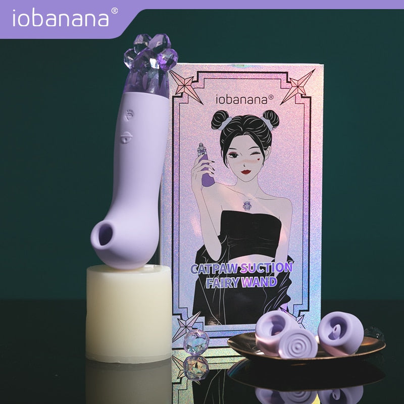 Fairy Clitoris Sucker ประดิษฐ์คริสตัลหินประดิษฐ์ตกแต่ง Sucking Vibrator Clitoral Stimulator Nipple Sucker สำหรับสตรี - buysextoyth