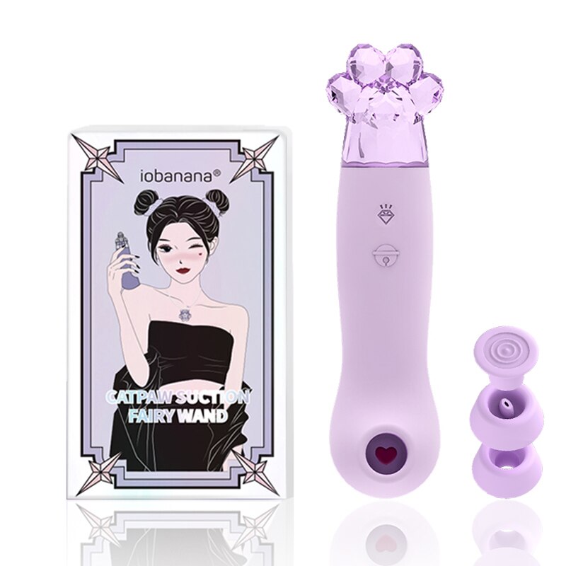 Fairy Clitoris Sucker ประดิษฐ์คริสตัลหินประดิษฐ์ตกแต่ง Sucking Vibrator Clitoral Stimulator Nipple Sucker สำหรับสตรี - buysextoyth