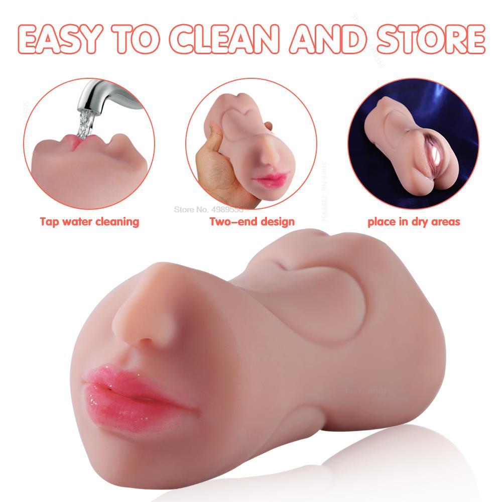 Feeling ช่องปากสำเร็จความใคร่คัพ3D Deep Throat ลิ้นชาย Masturbator เซ็กซ์ทอยสำหรับผู้ชายประดิษฐ์อุปกรณ์ช่วยตัวเองสำหรับผู้หญิง SexToy Shop - buysextoyth
