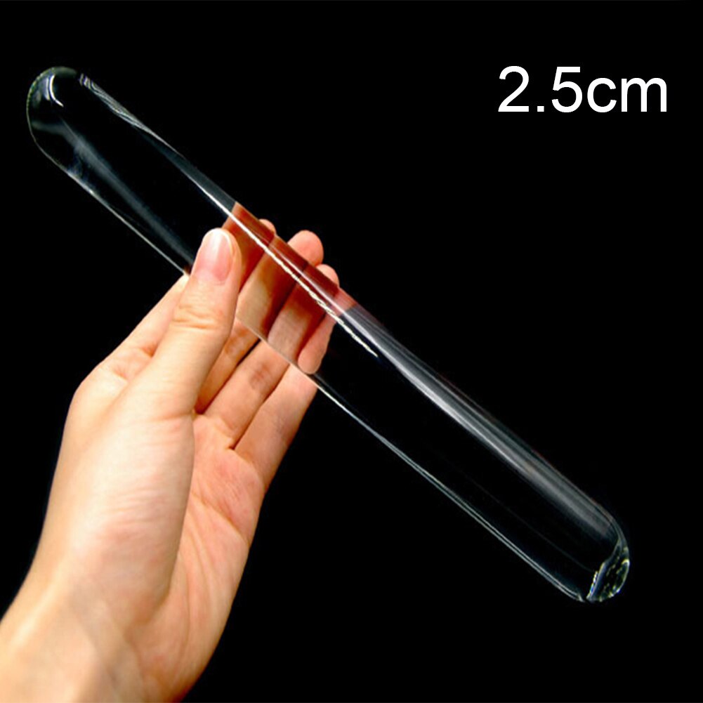Female Masturbation Huge Faux Crystal Glass Butt Plug Dildo Rod Massage Stick Clitoral Stimulator Adult Sex Toy - buysextoyth