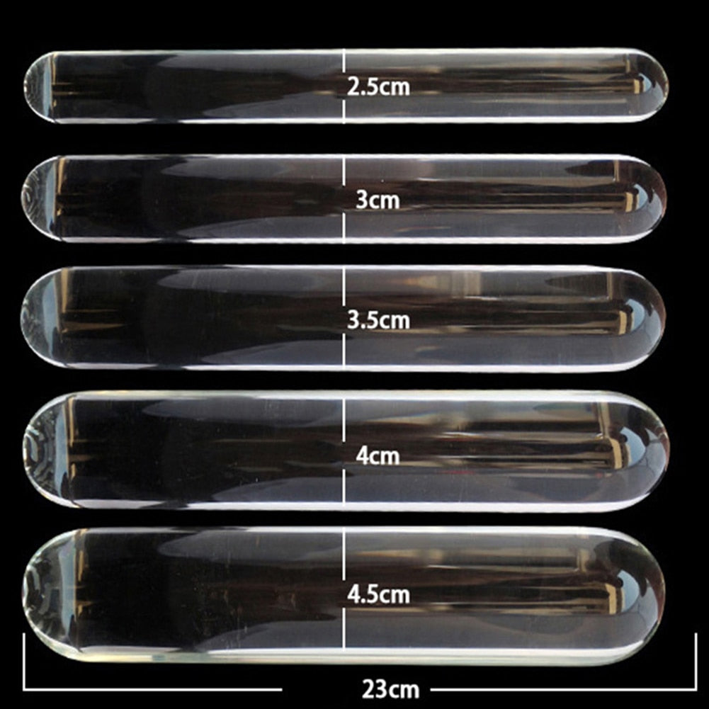 Female Masturbation Huge Faux Crystal Glass Butt Plug Dildo Rod Massage Stick Clitoral Stimulator Adult Sex Toy - buysextoyth