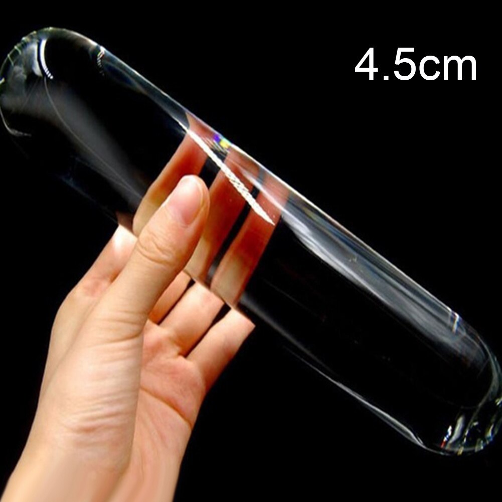 Female Masturbation Huge Faux Crystal Glass Butt Plug Dildo Rod Massage Stick Clitoral Stimulator Adult Sex Toy - buysextoyth