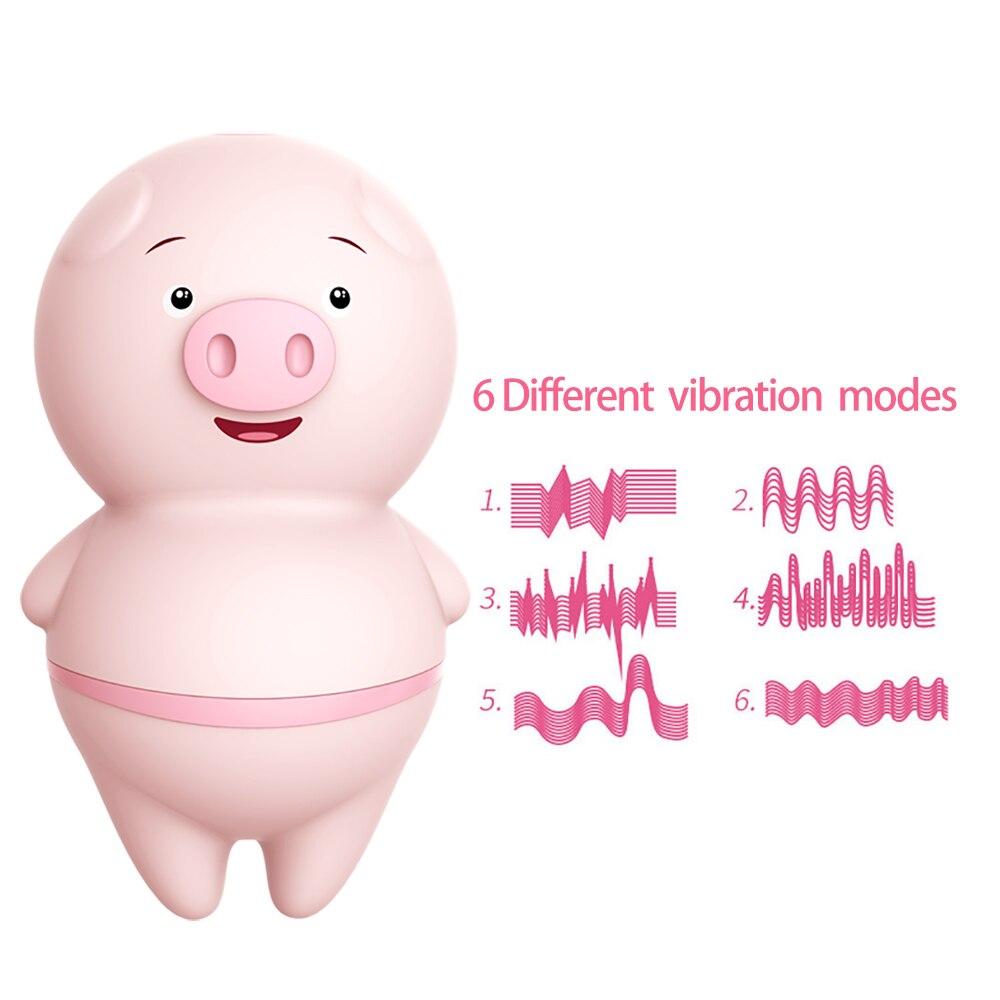 Female Masturbator Clitoris Stimulator Cute Pig Tongue Lick Vibrators Sex Toys For Adult - buysextoyth