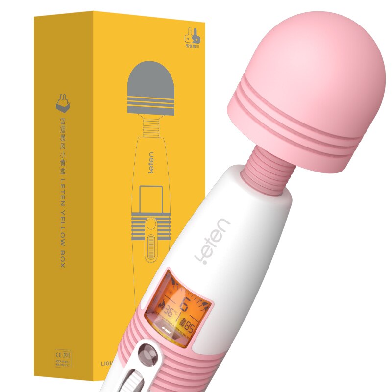 Female Masturbation Clitoris Stimulation AV Stick Warm Version of The Dildo AV Wand Massager Vibrator G Point Sex Toy Adult Shop - buysextoyth
