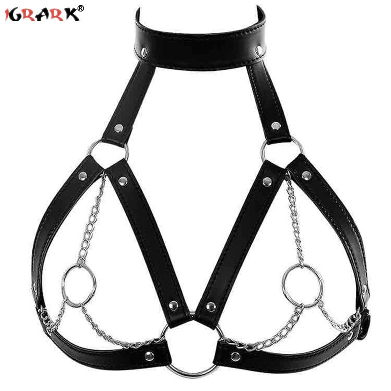 Fetish BDSM Bondage Sexy Lingerie Underwear Collar Body Harness Sex Toys Dresses for Women Couples Adults Belt Chain Slave 18+ - buysextoyth