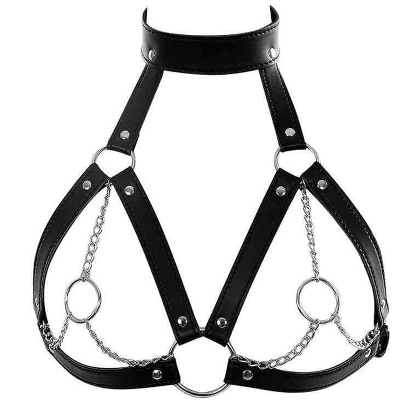 Fetish BDSM Bondage Sexy Lingerie Underwear Collar Body Harness Sex Toys Dresses for Women Couples Adults Belt Chain Slave 18+ - buysextoyth
