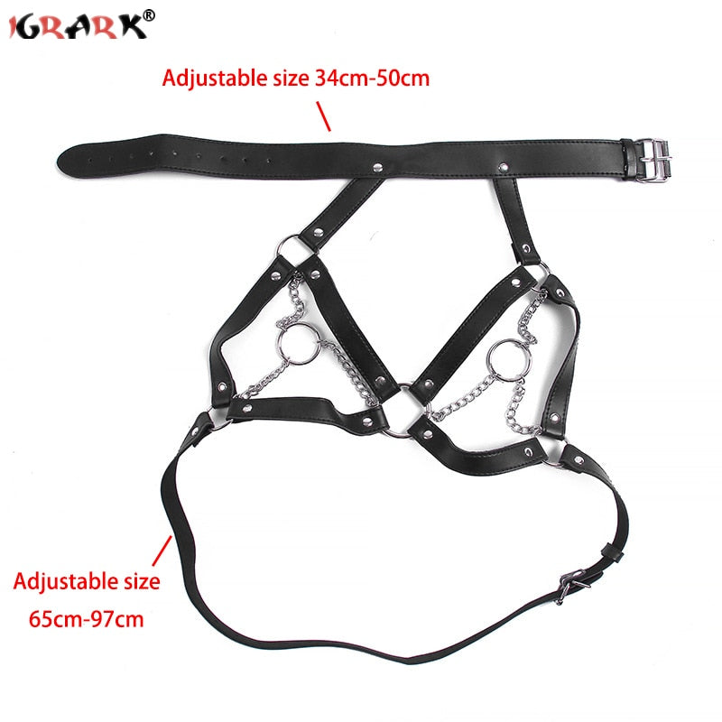 Fetish BDSM Bondage Sexy Lingerie Underwear Collar Body Harness Sex Toys Dresses for Women Couples Adults Belt Chain Slave 18+ - buysextoyth