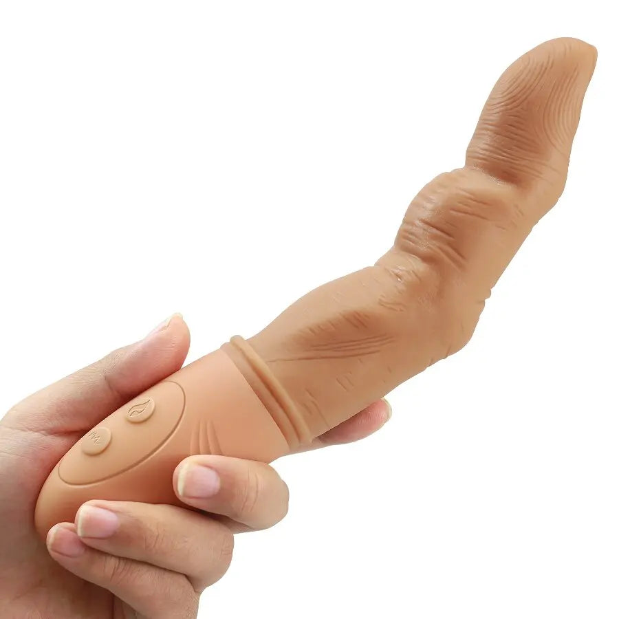 ที่มีประสิทธิภาพ Finger Vibrator สำหรับผู้หญิง G Spot กระตุ้นช่องคลอดเครื่องนวดความร้อนซิลิโคนนิ้วมือ Dildo Masturbator ของเล่นสำหรับผู้ใหญ่ - buysextoyth