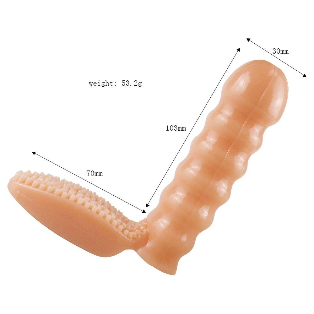 Finger Vibrators Clitoris Stimulation Sex Toys For Woman Brush Vibrating Finger Sleeve G Spot Massager Adult Sex Product - buysextoyth