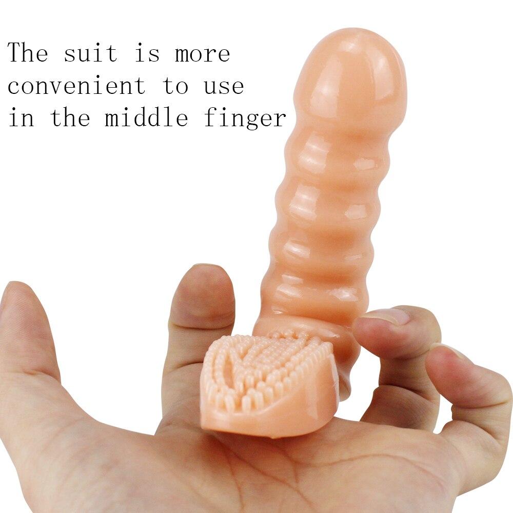 Finger Vibrators Clitoris Stimulation Sex Toys For Woman Brush Vibrating Finger Sleeve G Spot Massager Adult Sex Product - buysextoyth