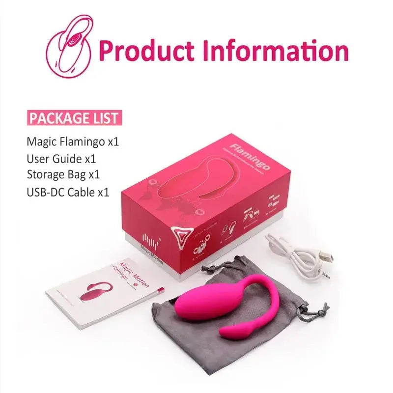 Flamingo APP Bluetooth Egg Vibrator Sex Toy for Woman Clitoris Stimulation Vagina Massager Vibrating Ball Magic Motion Vibrator - buysextoyth