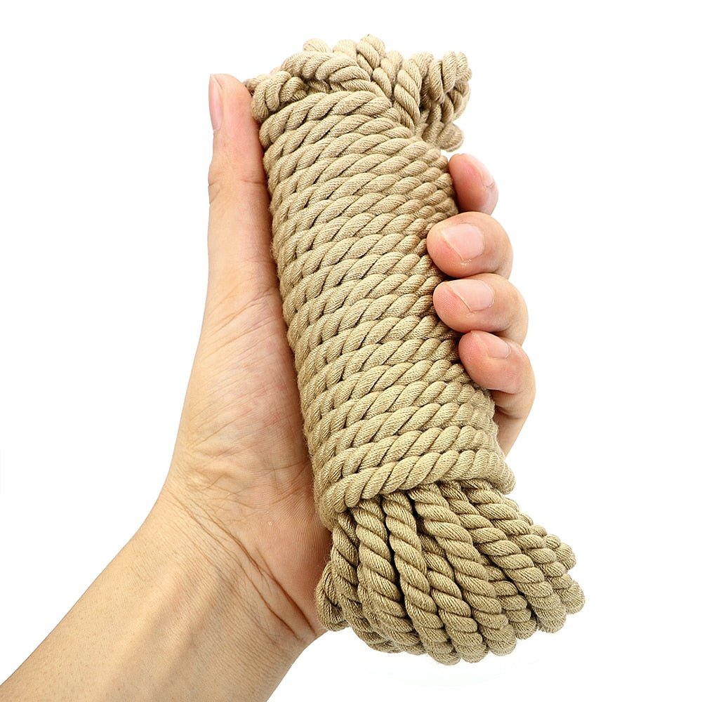 Flirting 5m 10m Restraint Fetish Soft Cotton Rope Roleplay Adult Game Sex Toys for Couples Slave SM Bondage Rope - buysextoyth