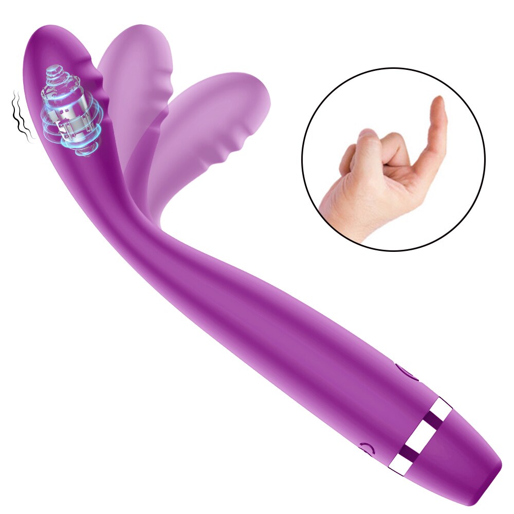 G Spot Vibrator เครื่องสั่นนิ้วมือ Dildo Clitoris Stimulator ช่องคลอด Vibrat สำหรับผู้เริ่มต้น Masturbator Massager ของเล่นสำหรับผู้หญิง18 - buysextoyth