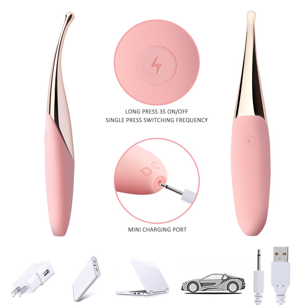 G Spot Vibrator ที่มีประสิทธิภาพความถี่ Vibrators Lick Clitoris Masturbator นวดเซ็กซ์ทอยสำหรับผู้หญิงผู้ใหญ่เซ็กซ์ทอย - buysextoyth