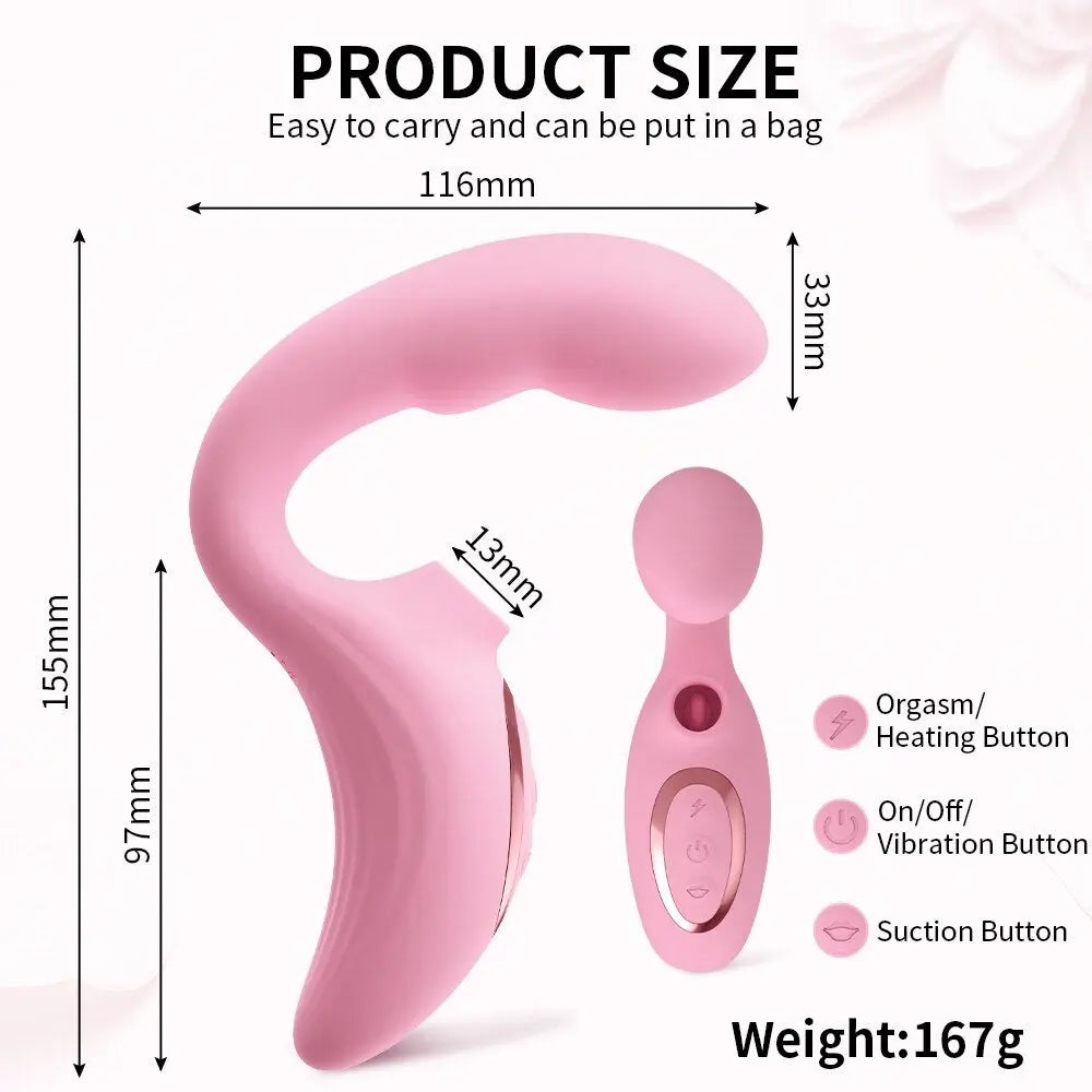 G Spot clitoral sucking vibrator dildo เครื่องกระตุ้นช่องคลอดแบบสั่นพร้อมเครื่องนวดทางทวารหนัก5 + 10โหมดเซ็กซ์ทอยผู้ใหญ่สำหรับผู้หญิงคู่รัก - buysextoyth