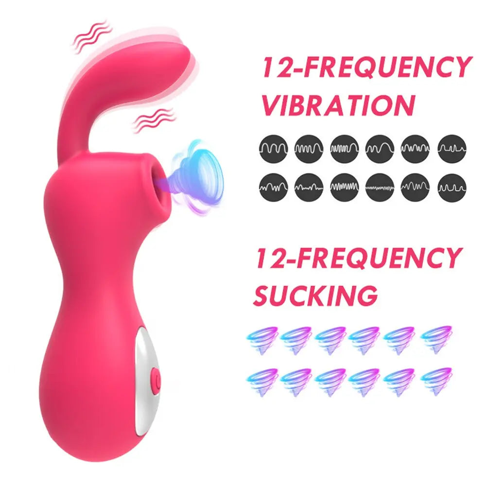 เครื่องสั่นคลิตอรัลเครื่องดูดช่องคลอดดูด G Spot สำหรับผู้หญิงอุปกรณ์กระตุ้นหัวนมสูญญากาศเซ็กซ์ทอยสำหรับผู้ใหญ่ผู้หญิง - buysextoyth