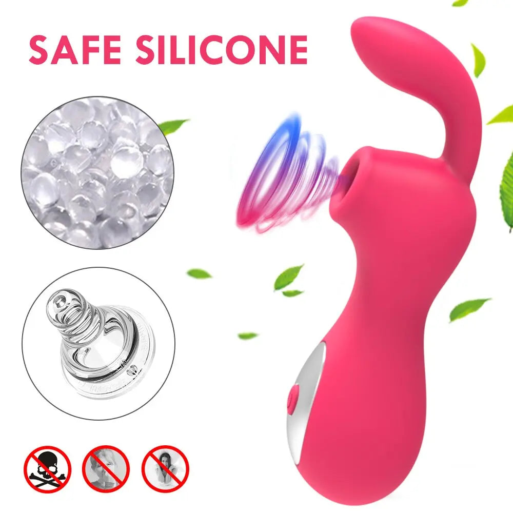เครื่องสั่นคลิตอรัลเครื่องดูดช่องคลอดดูด G Spot สำหรับผู้หญิงอุปกรณ์กระตุ้นหัวนมสูญญากาศเซ็กซ์ทอยสำหรับผู้ใหญ่ผู้หญิง - buysextoyth