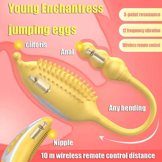 G spot Bullet Vibrating Egg Vibrator Vagina Ball Ben Wa Balls Anal Nipple Stimulation Wireless Remote Adult Sex Toys For Women - buysextoyth