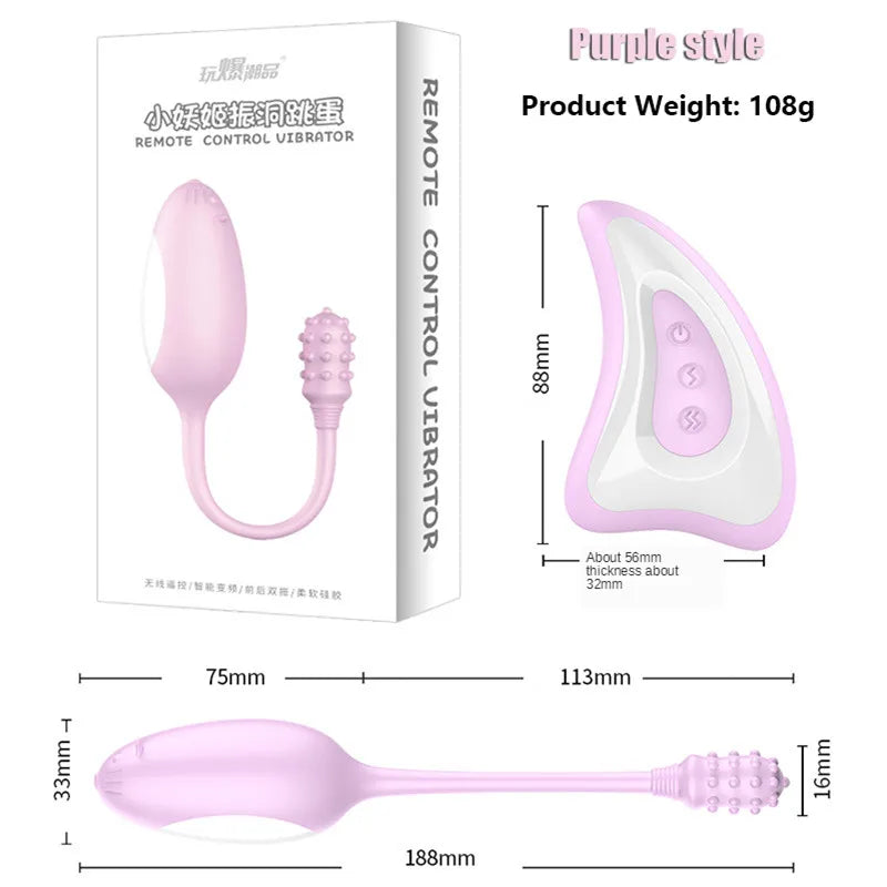 G spot Bullet Vibrating Egg Vibrator Vagina Ball Ben Wa Balls Anal Nipple Stimulation Wireless Remote Adult Sex Toys For Women - buysextoyth