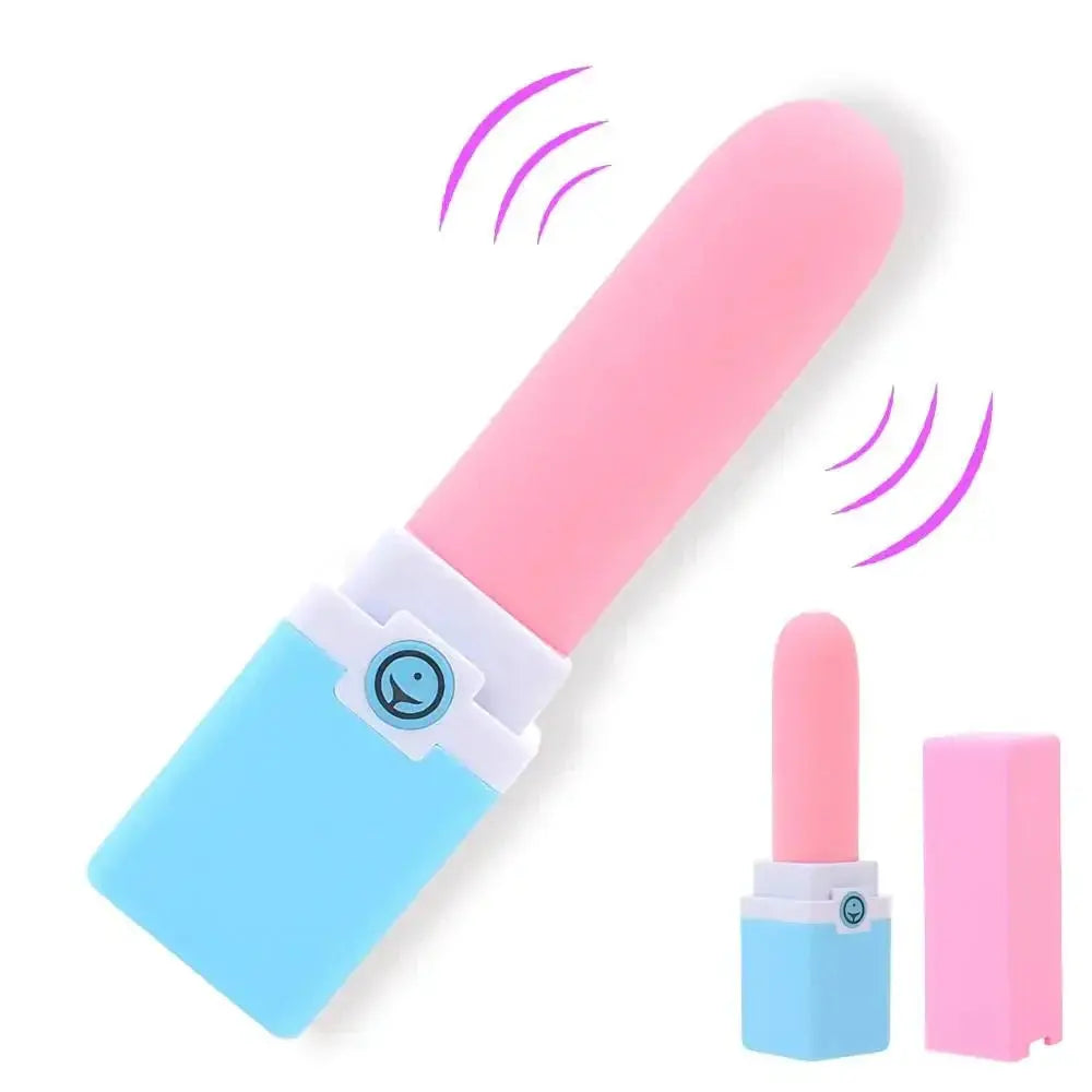 G-spot Stimulation Vibrator USB Rechargeable Mini Lipstick Vibrator Nipple Clitoris Massager Sex Toys for Women 10 Speeds - buysextoyth