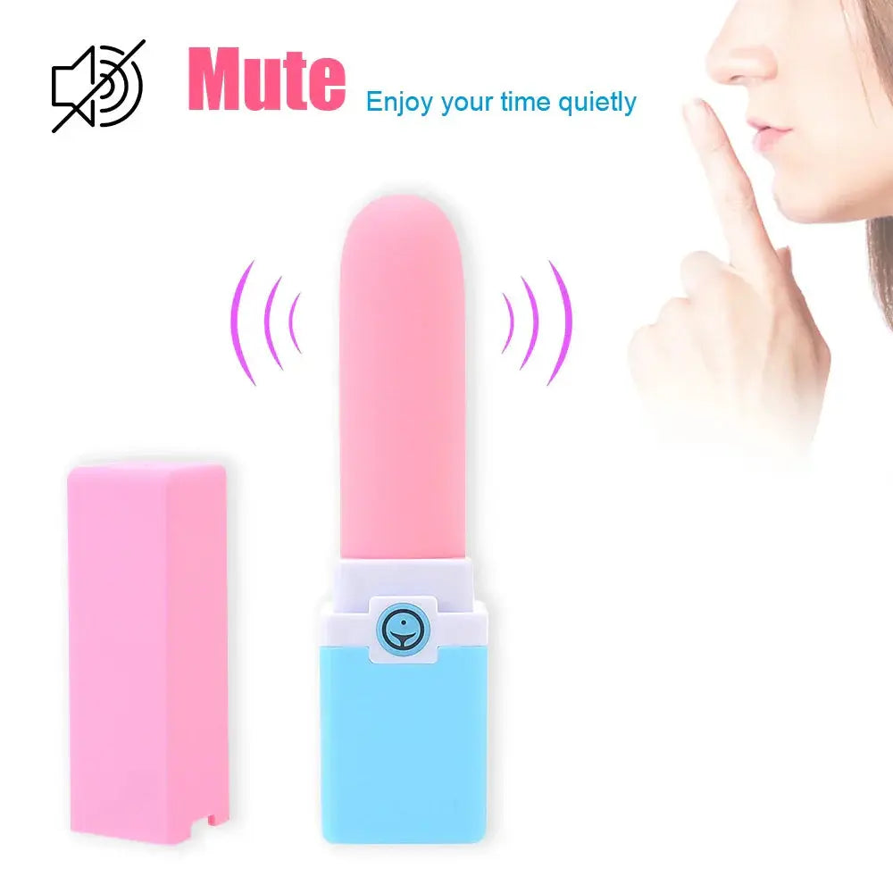 G-spot Stimulation Vibrator USB Rechargeable Mini Lipstick Vibrator Nipple Clitoris Massager Sex Toys for Women 10 Speeds - buysextoyth