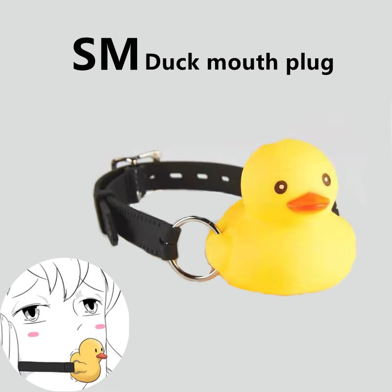 น่ารักหนังสายรัดปากซิลิโคนเป็ด Gag ปากปลั๊กคู่รักเจ้าชู้ Bdsm ของเล่นเซ็กซี่ผู้หญิงผู้ใหญ่เกมอุปกรณ์เสริมเพศสัมพันธ์ CF580 - buysextoyth
