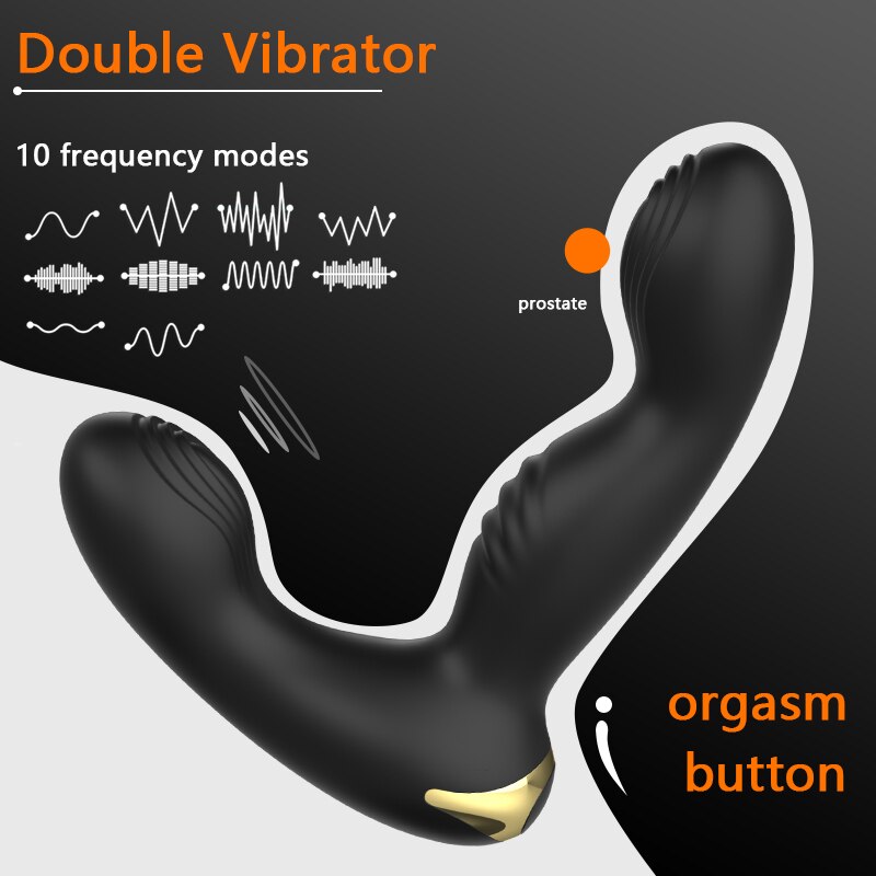 Gelugee Anal Plug Vibrator Prostate Massager ซิลิโคนเพศของเล่นสำหรับผู้ชาย Butt ปลั๊กรีโมทไร้สาย10โหมดเกย์เซ็กซี่ผลิตภัณฑ์ - buysextoyth