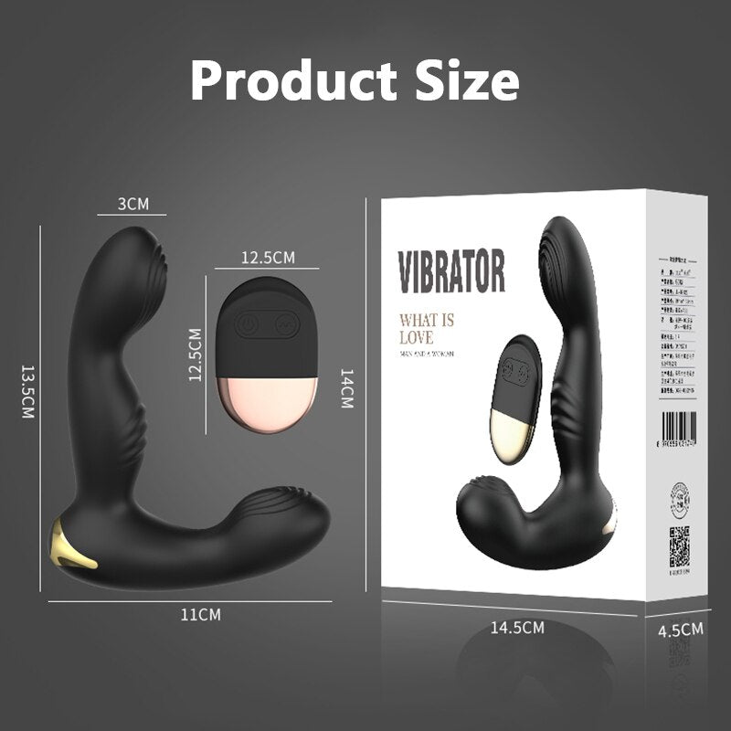 Gelugee Anal Plug Vibrator Prostate Massager ซิลิโคนเพศของเล่นสำหรับผู้ชาย Butt ปลั๊กรีโมทไร้สาย10โหมดเกย์เซ็กซี่ผลิตภัณฑ์ - buysextoyth